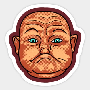 Ugly Gurn Face Sticker